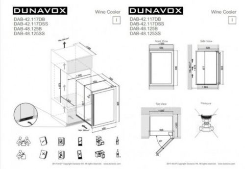 Винный шкаф Dunavox DAB-48.125B фото 3